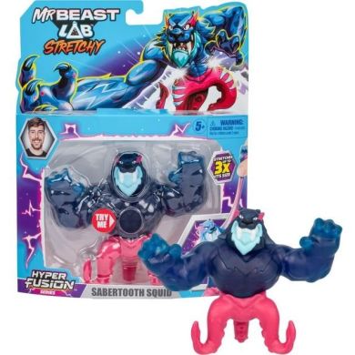 Растягивающаяся фигурка Саблезубый Кальмар MrBeast Lab 124289