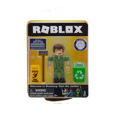Игровая коллекционная фигурка Jazwares Roblox Core Figures Welcome to Bloxburg: Glen the Janitor W3 ROG0106