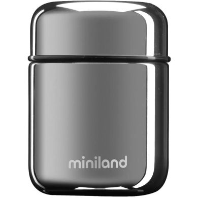 Пищевый термос Food Thermos Mini Deluxe Silve 280 мл, Miniland 89354, Серый