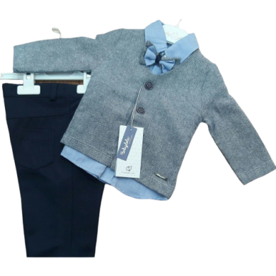 Комплект одежды для мальчика Babydola 6 пиджак, Рубашка, штаны синий 60002