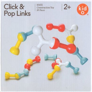 Конструктор-головоломка Kid O Click&Pop Links 10455, Різнокольоровий