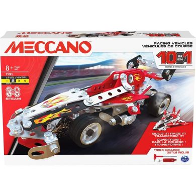 Конструктор Meccano машинка, 10 моделей, в коробке 17*25*6 см 6060104