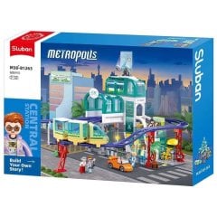 Конструктор SLUBAN M38-B1263 Metropolis: Центральный вокзал, 620 дет.