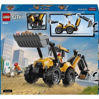 Конструктор Жовтий екскаватор-навантажувач Lego City 60480