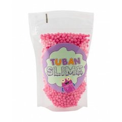 Поліуретанові кульки для слайму рожеві 0,2л Tuban TU3084