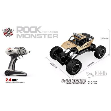 Автомобиль Sulong Toys Off-Road Crawler Force Золотой 1:14 SL-122RHG