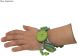 Набор для изготовления браслета Rayher с цветами из фетра зеленый 7555200