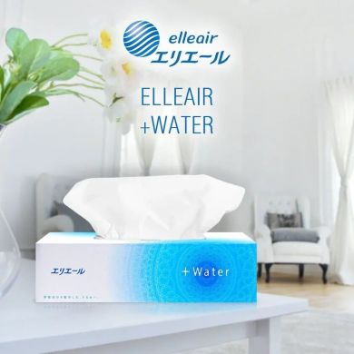 Бумажные салфетки Elleair +WATER с глицерином и молекулами воды 180 шт 713725 4902011711387