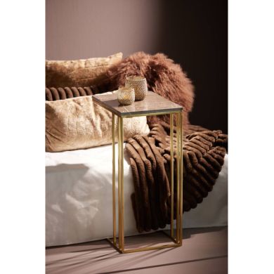 Плед 170x130 см VAJEN т.коричневий Light&Living 6869483