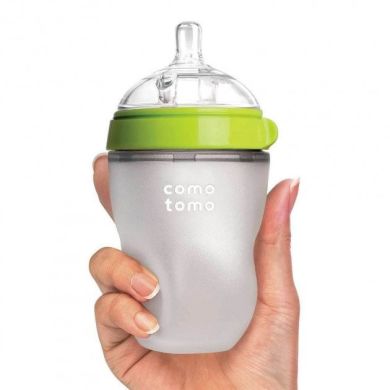 Пляшка для годування антиколькова Comotomo 250 мл Зелена 250G-EN, Зелений
