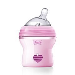 Пляшка для годування Chicco Natural Feeling Color, 150 мл, 0+, рожевий 80811.11, Рожевий