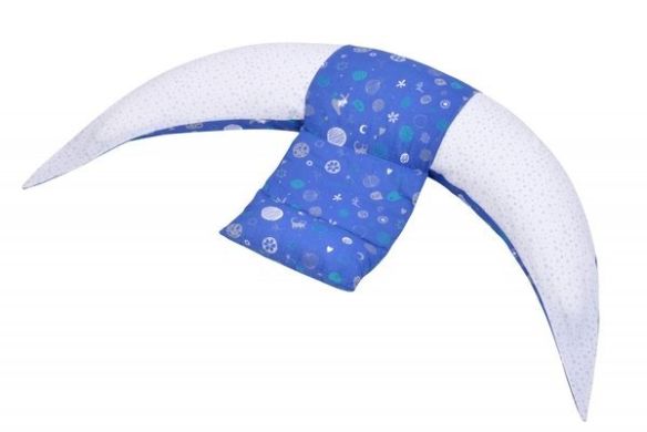 Подушка для беременных и для кормления Nuvita 10 в 1 DreamWizard синяя NV7100BLUE