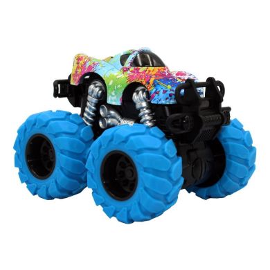 Позашляховик Funky Toys Тюнинг з подвійною фрикцією 1:64 з синіми колесами FT61040