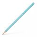 Простий олівець Faber-Castell Grip Sparkle тригранний з блискітками бірюзовий 29365