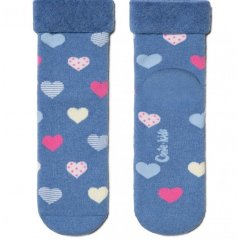 Махрові шкарпетки SOF-TIKI з відворотом сині