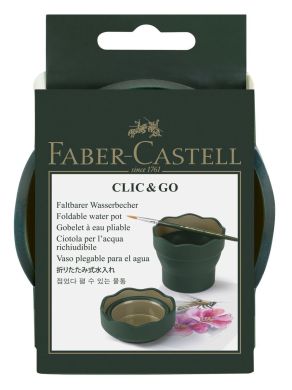 Стаканчик для воды Faber Castell CLIC&GO зеленый 23887