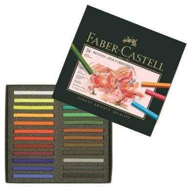 Сухая пастель Faber-Castell Polychromos 24 цветов в картонной упаковке 23807