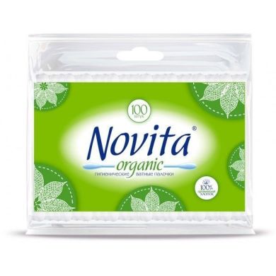Ватные палочки Novita Organic, 100шт в пакете 41104500