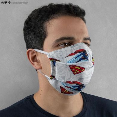 Багаторазова тканева маска DC Comics Супермен Cinereplicas CR6100