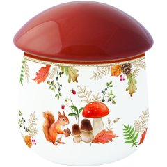 Банка с крышкой в ​​форме гриба из полипропилена &Oslash;11х15см AUTUMN BREEZE POZZI MILANO 2147AUB, 15