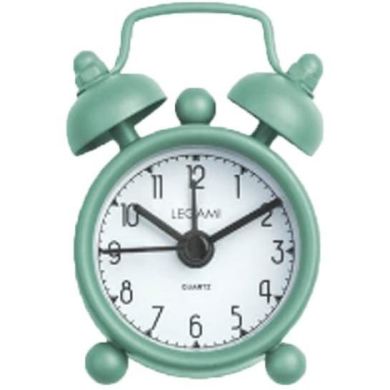Будильник Mini Tick Tock Винтажный зеленый стрелки, светящиеся в темноте Legami SV'E0026
