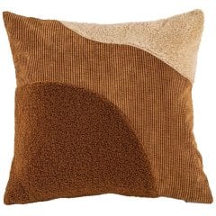 Декоративная подушка PATCH mix, 45&times;45 см, коричневая Tiseco 3534BROWN, 45 x 45