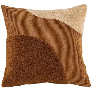 Декоративная подушка PATCH mix, 45&times;45 см, коричневая Tiseco 3534BROWN, 45 x 45