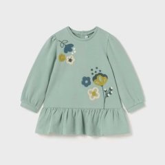 Детское платье с вышивкой в ​​цветочек Mayoral 86 Изумруды 2924