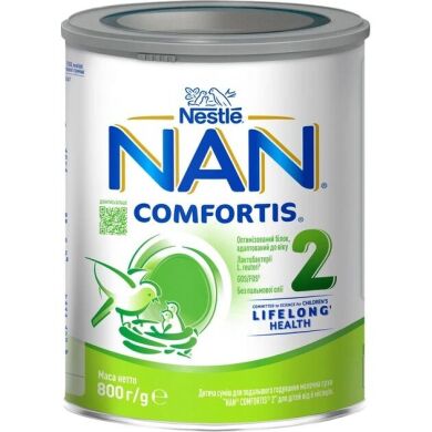 Детская смесь для последующего кормления молочная сухая NAN Comfortis 2 для детей от 6 месяцев 800 г 7613034965769