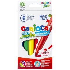 Фломастери Jumbo Carioca 6 кольорів 40568
