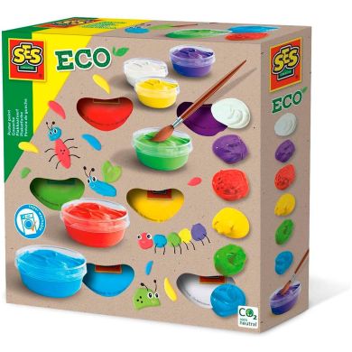 Гуашь серии Эко яркая палитра 6 цветов, в пластиковых баночках 00365