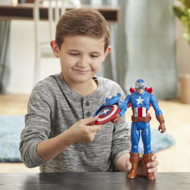 Ігровий набір Hasbro Marvel Avengers Месники Титан Капітан Америка з аксесуарами E7374