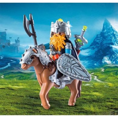 Ігровий набір Playmobil Воїн гном на бойовому поні 9345