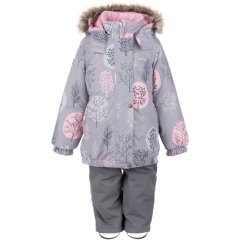 Комплект для дівчинки (куртка та напівкомбінезон)104 Сірий LENNE 21320C/2551/104