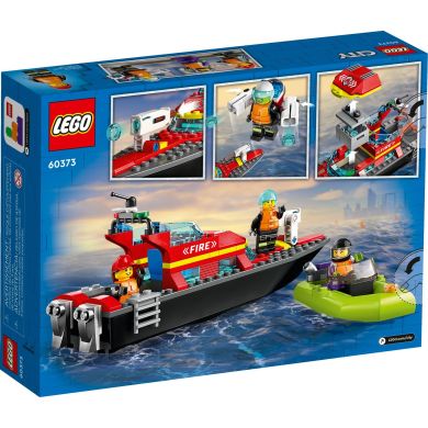 Конструктор LEGO City Лодка пожарной бригады 144 деталей 60373