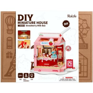 Конструктор Полуничний молочний ящик ROBOTIME Rolife DS034