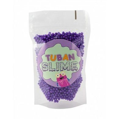 Полиуретановые шарики для слайма фиолетовые 0,2л Tuban TU3087