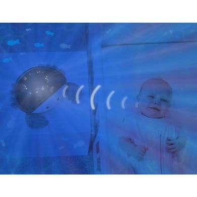 Музичний нічник-проектор Zazu Cody Краб з рухомою проекцією ZA-CODY-01, Блакитний