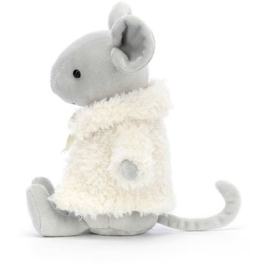 М'яка іграшка Jellycat (Джеллікет) Мишка в білому пальто 17 см COM3CM