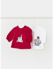 Набор блузок длинный рукав 2 шт 2T, р.56 Красный Mayoral 1001