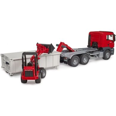 Набор игрушечный грузовик MAN TGS и мини-погрузчик Schaffer 2630 Bruder 03767