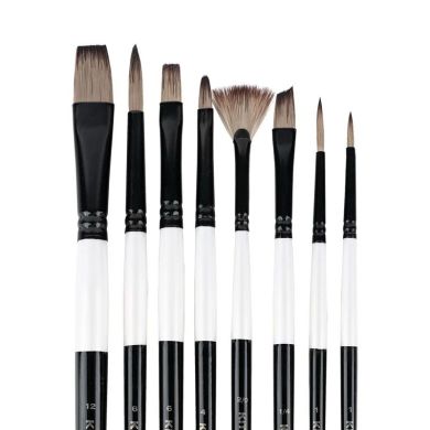 Набор из 8 кистей синтетика Creative K-331