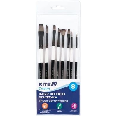 Набор из 8 кистей синтетика Creative K-331