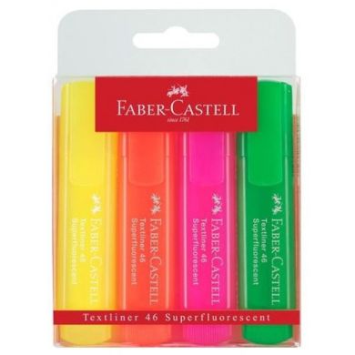 Набор маркеров Faber-Castell Textliner Superfluor 4 цвета 15114