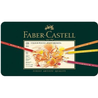 Карандаши художественные цветные Faber-Castell POLYCHROMOS 120 цветов в металлической коробке Faber-Castell 11945
