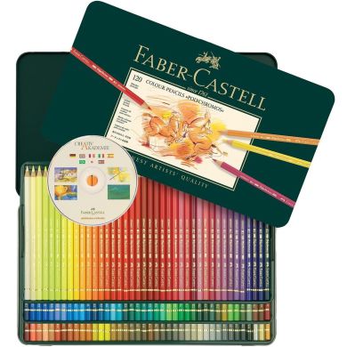 Карандаши художественные цветные Faber-Castell POLYCHROMOS 120 цветов в металлической коробке Faber-Castell 11945