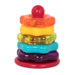 Развивающая игрушка Battat Цветная пирамидка 7 предметов BT2579Z, Разноцветный