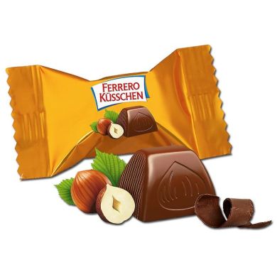 Шоколадні цукерки Ferrero Küsschen Classic праліне в пакеті 124 г 712085