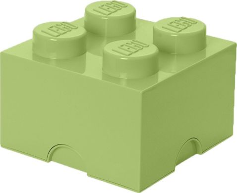 Четырехточечный контейнер для хранения LEGO Storage Brick 4, желто-зеленый 40031748