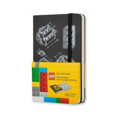 Записная книга Moleskine LEGO-14 9 х 14 см 192 страницы без линовки Черная LELE14QP012